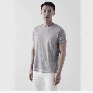 Patrick Assaraf Pima Cotton Stretch Off Dye Wash T-Shirt